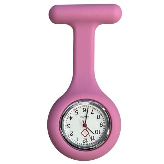 Fako® - Verpleegstershorloge - Siliconen Uni - Oud Roze