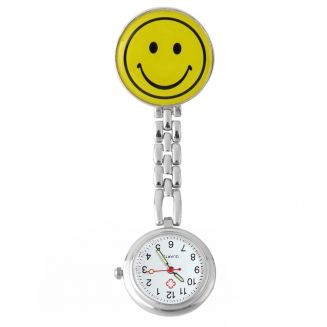 Fako® - Verpleegstershorloge - Smiley - Geel