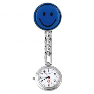 Fako® - Verpleegstershorloge - Smiley - Donkerblauw