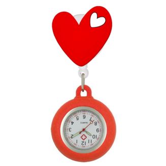 Fako® - Verpleegstershorloge - 3D Roller - Hart