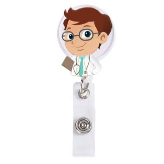 Fako Bijoux® - Badgehouder - Sleutel Houder - Rolspeld - Verpleegster - Dokter Dick