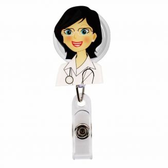 Fako Bijoux® - Badgehouder - Sleutel Houder - Rolspeld - Verpleegster - Nurse Anna