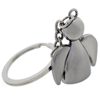 Fako Bijoux® - Sleutelhanger Engel - Beschermengel - Guardian Angel - RVS - Zilver