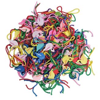 Fako Bijoux® - Flamingo Geluksbrenger - Gelukspoppetjes - Hout - Mix - 50 Stuks