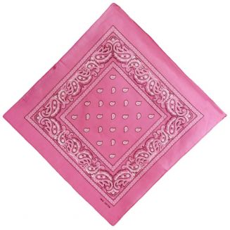 Fako Fashion® - Bandana - Hoofddoek - Mondbescherming - Zakdoek - Paisley - Roze