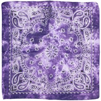 Fako Fashion® - Paisley Bandana - Tie Dye - Acid Wash - Paars