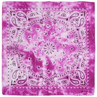 Fako Fashion® - Paisley Bandana - Tie Dye - Acid Wash - Fuchsia