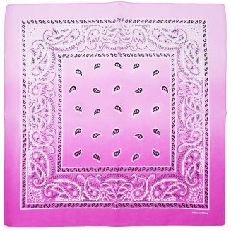 Fako Fashion® - Paisley Bandana - Two Tone - 2-Kleurig - Roze-Fuchsia