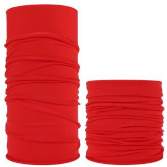 Fako Fashion® - Microfiber Faceshield - Bandana - Nekwarmer - Sjaal - Uni - Rood