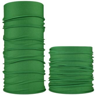 Fako Fashion® - Microfiber Faceshield - Bandana - Nekwarmer - Sjaal - Effen - Groen