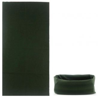 Fako Fashion® - Microfiber Faceshield - Bandana - Nekwarmer - Sjaal - Effen - Army Groen