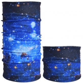 Fako Fashion® - Microfiber Faceshield - Bandana - Nekwarmer - Sjaal - Sterrenhemel