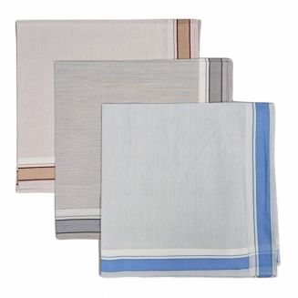 Fako Fashion® - Heren Zakdoeken - Zakdoek - 100% Katoen - 40x40cm - Serie 1 - 3 Stuks