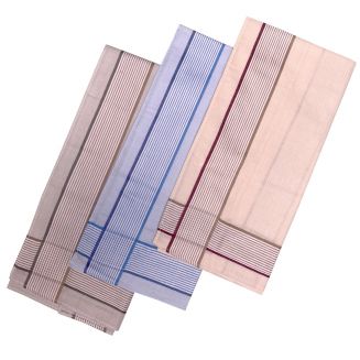 Fako Fashion® - Heren Zakdoeken - Zakdoek - 100% Katoen - 40x40cm - Serie 6 - 3 Stuks