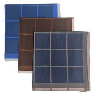 Fako Fashion® - Heren Zakdoeken - Zakdoek - 100% Katoen - 40x40cm - Serie 15 - 3 Stuks