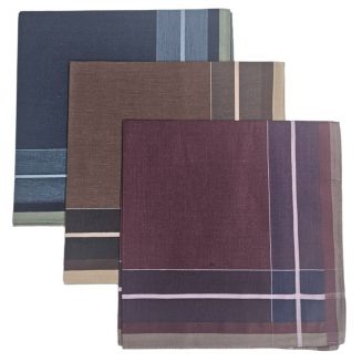 Fako Fashion® - Heren Zakdoeken - Zakdoek - 100% Katoen - 40x40cm - Serie 22 - 3 Stuks
