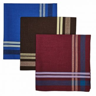Fako Fashion® - Heren Zakdoeken - Zakdoek - 100% Katoen - 40x40cm - Serie 19 - 3 Stuks