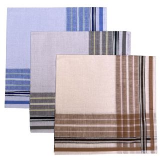 Fako Fashion® - Heren Zakdoeken - Zakdoek - 100% Katoen - 40x40cm - Serie 21 - 3 Stuks
