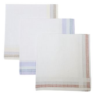 Fako Fashion® - Heren Zakdoeken - Zakdoek - 100% Katoen - 40x40cm - Serie 17 - 3 Stuks