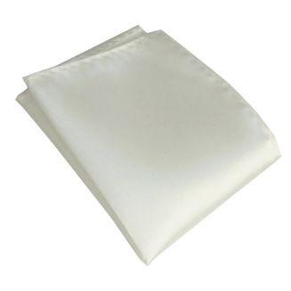 Fako Fashion® - Pochette - Pochet - Satijn - 22x22cm - Crème