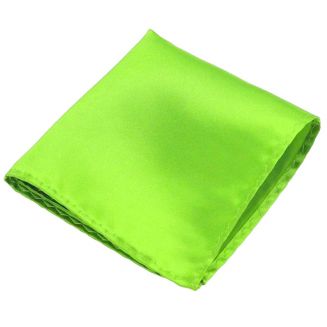 Fako Fashion® - Pochette - Pochet - Satijn - 22x22cm - Fluo Groen