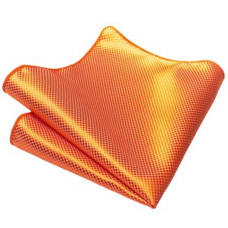 Fako Fashion® - Pochette - Pochet - Wafel - Kleine Ruit - 22x22cm - Oranje