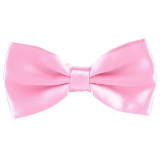Fako Fashion® - Vlinderstrik - Vlinderdas - Satijn - 12.5cm - Lichtroze