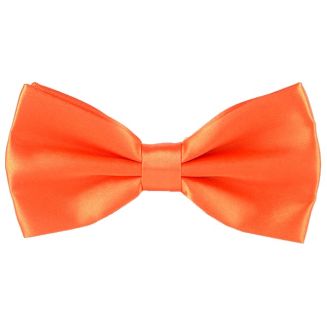 Merkloos - Vlinderstrik - Vlinderdas - Satijn - 12.5cm - Oranje