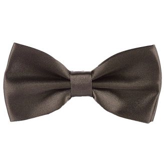 Fako Fashion® - Vlinderstrik - Vlinderdas - Satijn - 12.5cm - Donker Khaki