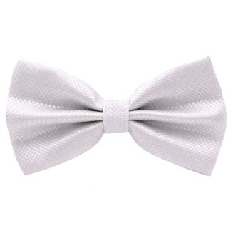 Fako Fashion® - Vlinderstrik - Vlinderdas - Kleine Ruit - 12cm - Wit