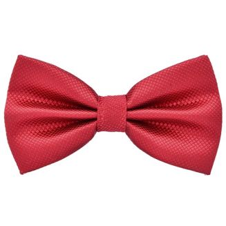 Fako Fashion® - Vlinderstrik - Vlinderdas - Kleine Ruit - 12cm - Rood