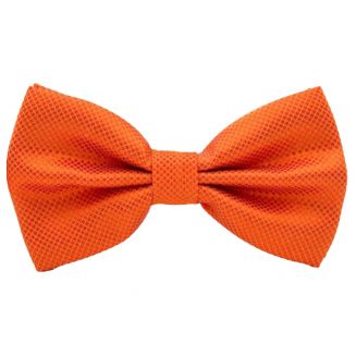 Fako Fashion® - Vlinderstrik - Vlinderdas - Kleine Ruit - 12cm - Oranje