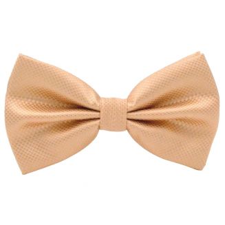 Fako Fashion® - Vlinderstrik - Vlinderdas - Kleine Ruit - 12cm - Champagne