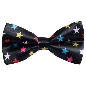 Fako Fashion® - Vlinderstrik - Vlinderdas - Print - 12cm - Gekleurde Sterren
