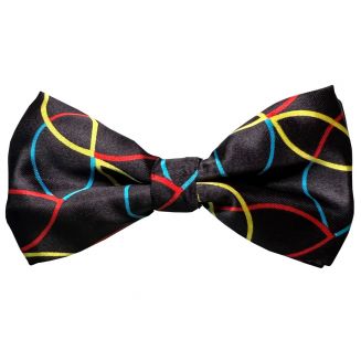 Fako Fashion® - Vlinderstrik - Vlinderdas - Print - 12cm - Gekleurde Strepen