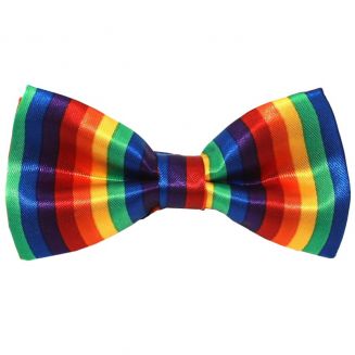 Fako Fashion® - Vlinderstrik - Vlinderdas - Print - 12cm - Regenboog