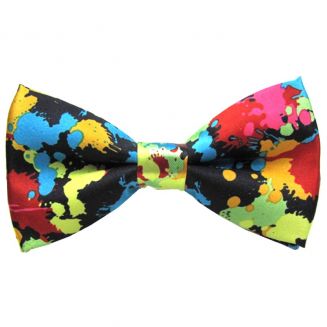 Fako Fashion® - Vlinderstrik - Vlinderdas - Print - 12cm - Verfspetters