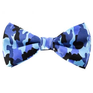 Fako Fashion® - Vlinderstrik - Vlinderdas - Print - 12cm - Camouflage Blauw