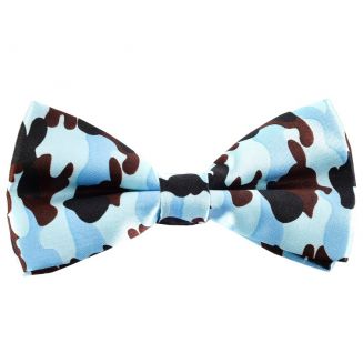 Fako Fashion® - Vlinderstrik - Vlinderdas - Print - 12cm - Camouflage Lichtblauw