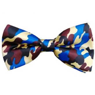 Fako Fashion® - Vlinderstrik - Vlinderdas - Print - 12cm - Camouflage Geel