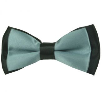 Fako Fashion® - Kinder Vlinderstrik - Vlinderdas - Duo Tone - 10cm - Grijs