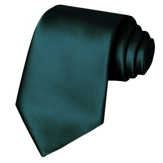 Fako Fashion® - Stropdas - Effen - Satijn - 8cm - 145cm - Donkergroen