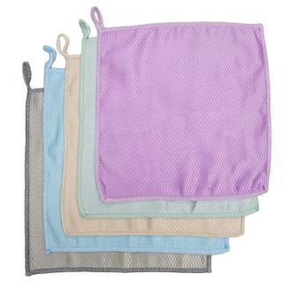 Fako Bijoux® - Microvezel Schoonmaakdoekjes - Vaatdoek - Ruit - 25x25cm - 5 Stuks
