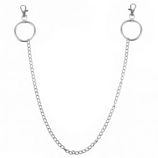 Fako Bijoux® - Sleutelketting - Broekketting - Portemonnee Ketting - 77cm - Zilverkleurig