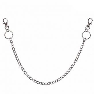 Fako Bijoux® - Sleutelketting - Broekketting - Portemonnee Ketting - 48cm - Zilverkleurig