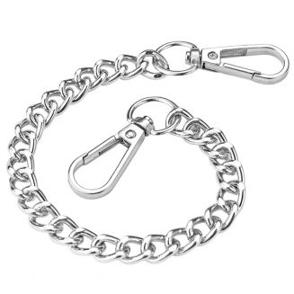 Fako Bijoux® - Sleutelketting - Broekketting - Portemonnee Ketting - 30cm - Zilverkleurig