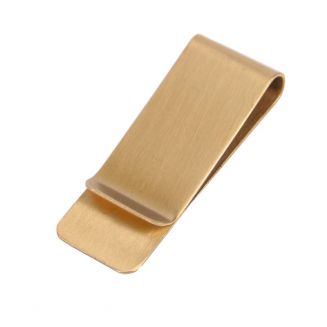 Fako Bijoux® - Geldclip - Moneyclip - RVS - 52x20mm - Goudkleurig