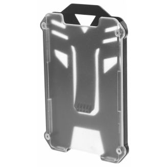 Fako Bijoux - 5x Heavy Duty Pashouder Panter - Kaarthouder Verticaal - ID Kaart - Pasjeshouder - Badgehouder - Voor Maximaal 5 Pasjes - Transparant/Zwart - 5 Stuks