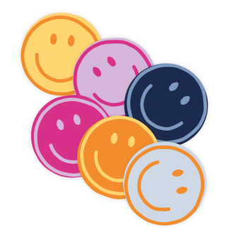 30x Sticker Smiley - Emoji - Mix - Sluitsticker - Sluitzegel - Feeststicker Presentje - Enveloppe - Cadeau - Gift - Cadeauzakje - Traktatie - Leuk inpakken - Sticker - 39mm - 30 Stuks