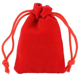 Fako Bijoux® - Fluweel Cadeau Zakjes - Velours - 7x9cm - Rood - 50 Stuks